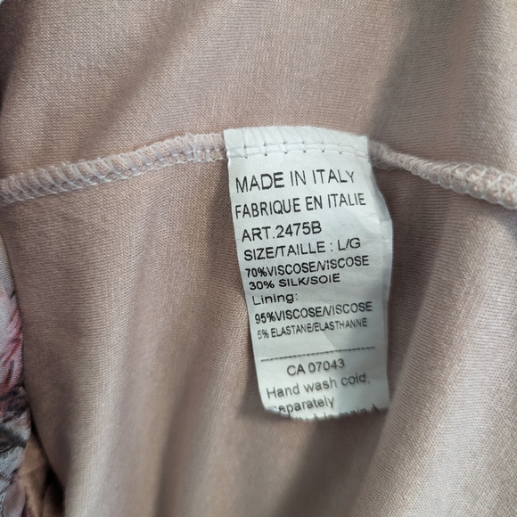 Viola Borghi Silk Blend 3/4 Sleeve Blouse Size L - Picture 3 of 4